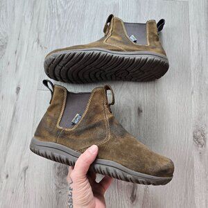 Lems | Chelsea brown monochrome suede outdoor minimalist boots | WMS 8.5